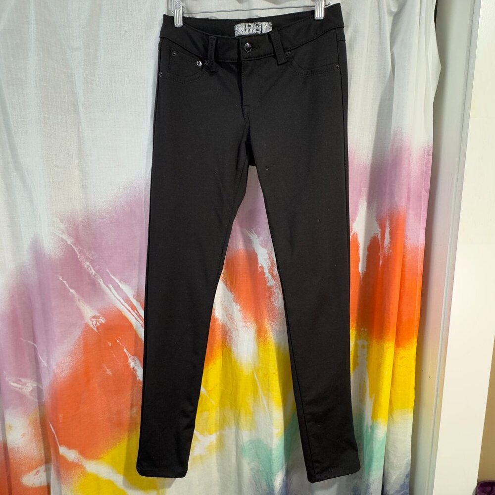 17/21 Exclusive Denim Women's Jeans Black Size 4 Stretchy Dark Wash Skinny Ankle